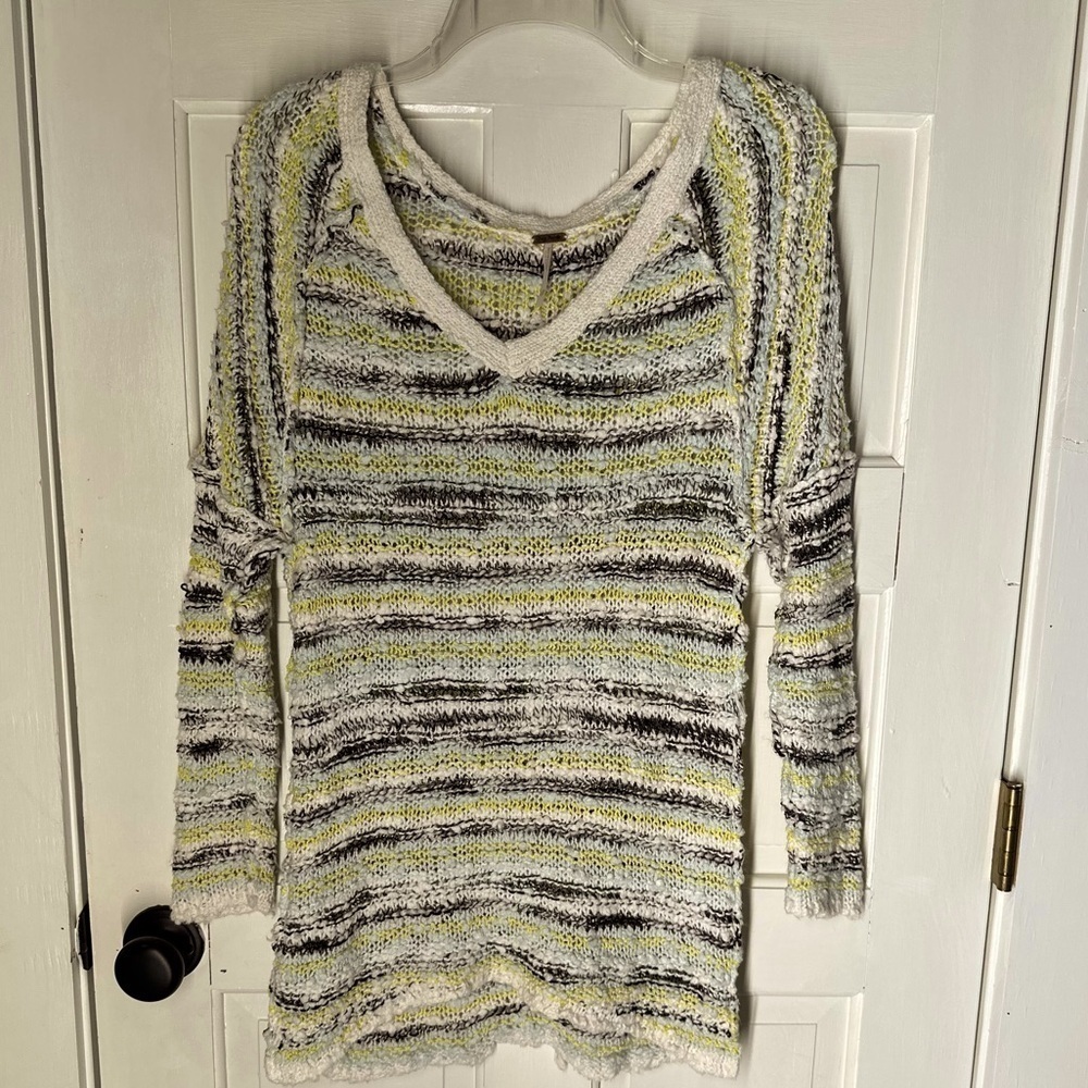 Anthropology Free People Marked Songbird Chunky Knit Sweater size XS - Picture 4 of 13